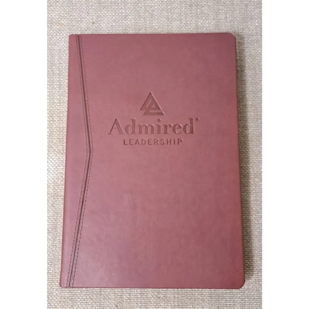 Lot of 2 Hardcover Notebook Journal  Vegan Leather Cover Brown Lined Pages‎